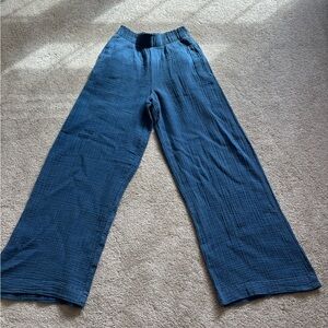 Gap crinkle cotton gauze pants